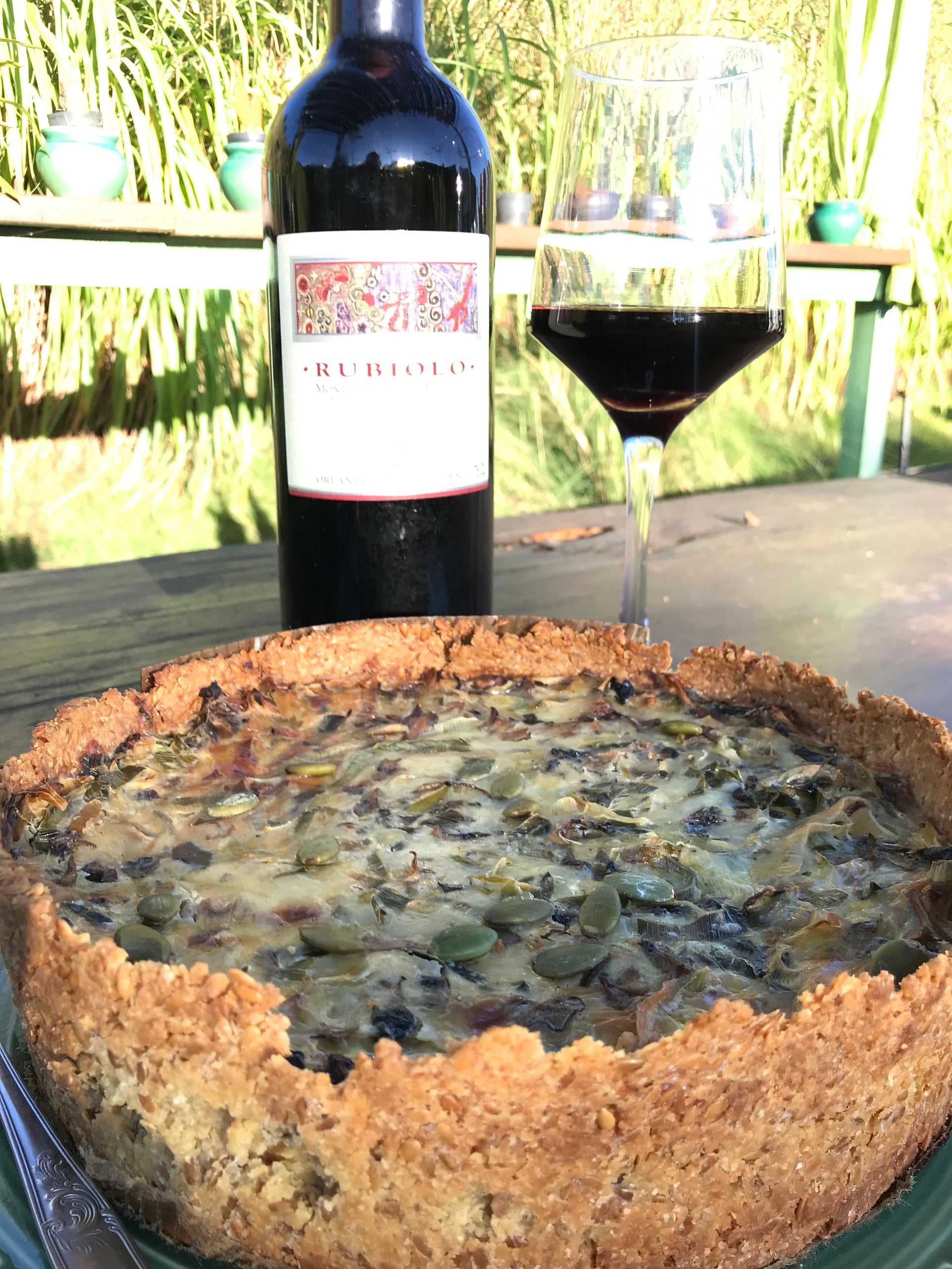 Quiche Espinafre e Alcachofra